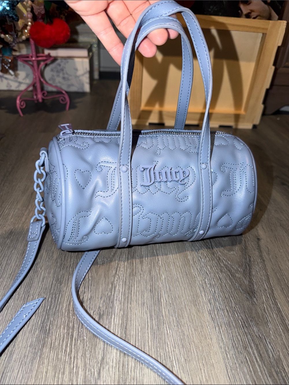 NWOT Juicy Couture Lavender Barrel Shoulder Bag